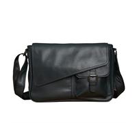 Hombres de cuero de negocios Bolsa de hombro de los hombres de cuero real de la vendimia de la Bolsas de cuerpo de los hombres de negocios Bolsa Hangbag Casual Sling Bolsa para el trabajo de viaje dia