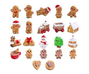 Hombres de pan de jengibre de resina,Figuras de hombre de pan de jengibre,22 estatuas de pan de jengibre - Figuras de hombre de galletas de resina, gesto de abrazo, decoración de mesa para hombres de