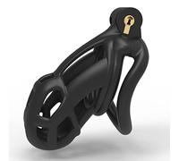 Hombres Deportes Invisible Bloqueo Jaula Protectora Ligero Negro Soporte Fijo-24 (L)