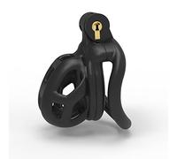 Hombres Deportes Invisible Bloqueo Jaula Protectora Ligero Negro Soporte Fijo-24 (S)