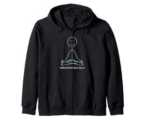 Hombres Divertidos Meditación Guy Boys Mindfulness Meditar Sudadera con Capucha