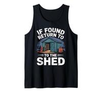 Hombres Divertidos Que aman cobertizos cabañas Taller manitas Hombre Cueva Camiseta sin Mangas