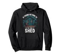 Hombres Divertidos Que aman cobertizos cabañas Taller manitas Hombre Cueva Sudadera con Capucha