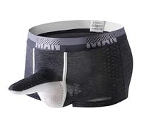 Hombres Elefantes Tanga Calzoncillos Divertidos Hombres Ropa Interior Gay Hombres Ropa Interior Sexy Bragas Tanga Divertido G-String Regalo 2025, Negro , L