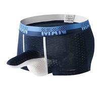 Hombres Elefantes Tanga Calzoncillos Divertidos Hombres Ropa Interior Gay Hombres Ropa Interior Sexy Bragas Tanga Divertido G-String Regalo 2025, azul oscuro, L