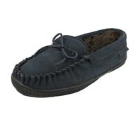 Hombres Hush Puppies ante Auténtico,con Forro de Piel Artificial Pantuflas - Ace