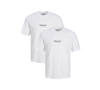 Hombres JACK & JONES 2 unidades Camiseta Estampado de Logo Pack Manga Corta JORV