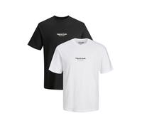 Hombres JACK & JONES 2 unidades Camiseta Estampado de Logo Pack Manga Corta JORV