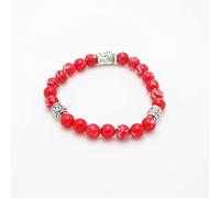Hombres Mujeres 7 Chakra Pulsera Brazaletes Piedra Cristales Yoga Chakra Pray Mala Charm Pulsera Joyería Rojo, AD412340