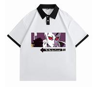 Hombres Mujeres Anime JoJo's Bizarre Adventure Camisa Polo Jojo Blusa con Solapa de Manga Corta Kujo Jotaro Kira Yoshikage Cosplay T-Shirt