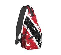 Hombres Mujeres Sling Shoulder Backpack Packable Handy Chest Day Bag Trinidad and Tobago Flag Art Multipropósito Anti Theft Daypack Tactical Satchel con correa ajustable para el hombro