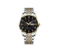(hombres negros dorados)Sus conjuntos de relojes para ella, mujeres, hombres, relojes de pulsera de