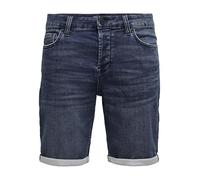 Hombres O&S Pantalones Cortos de Mezclilla Capri 3/4 Pantalones Bermudas Pantalones de Verano Pantalones Cortos de Ocio ONSPLY