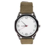 Hombres Observan, una Pulsera de Cuero Retro PU -Reloj de Corte para Estudiar la Vida Laboral (OD Verde)