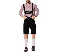 Hombres Pantalones de Cuero Tradicionales Originales BáVaros Tela Retro Trachtenhose Oktoberfest Ropa Tradicional para Traje Regional