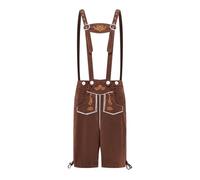 Hombres Pantalones de Cuero Tradicionales Originales BáVaros Traje Tradicional AlemáN para Hombre Trachtenhose Oktoberfest Peto BáVaro Ropa Rendimiento Fiestas Cerveza