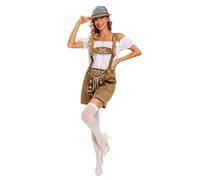 Hombres Pantalones de Cuero Tradicionales Piel para Traje Regional Peto Hombre Trachtenhose Oktoberfest Trachten Couture Aleman Lederhosen marrón Tradicional