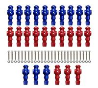 Hombres - Piezas de mesa de fútbol, juego de jugadores, figuras duras, acabado detallado con agujeros de montaje y peso equilibrado para partidos rápidos, recreación y competitividad