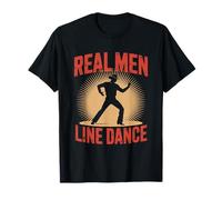 Hombres Reales Line Dance Country Western Dancing Camiseta