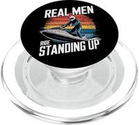 Hombres reales pilotan de pie - Estilo Verano Moto de Agua PopSockets PopGrip para MagSafe