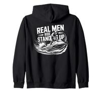 Hombres reales pilotan de pie - Estilo Verano Moto de Agua Sudadera con Capucha