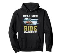 Hombres reales pilotan de pie - Estilo Verano Moto de Agua Sudadera con Capucha