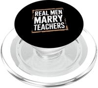 Hombres Reales se Casan con Maestros Divertido Matrimonio Maestro PopSockets PopGrip para MagSafe
