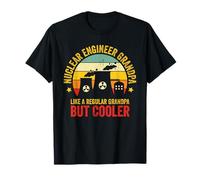 Hombres Retro Ingeniero Nuclear Abuelo Abuelo Radiactivo Camiseta
