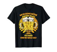 Hombres Richard Mañana Cansado Noche Azul Sauf Personal Camiseta