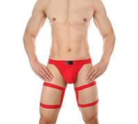 Hombres String Bale Hombres Ropa Interior Gay Cómodo Cuerdas Masculinas Calzoncillos Eróticos Calzoncillos Transpirables Microfibra Libertad de Movimiento para Deportes y Vida Diaria 2025, rojo, L