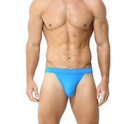Hombres String Bale Hombres Ropa Interior Gay Cómodo Cuerdas Masculinas Calzoncillos Eróticos Transpirables Microfibra Libertad de Movimiento para Deportes y Vida Diaria 2025, azul, L