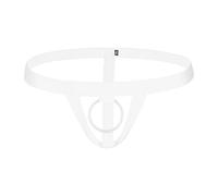 Hombres String Bale Hombres Ropa Interior Gay Cómodo Cuerdas Masculinas Calzoncillos Eróticos Transpirables Bragas de Baja Rise para Diario o Deporte 2025, Blanco, L