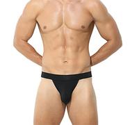 Hombres String Bale Hombres Ropa Interior Gay Cómodo Cuerdas Masculinas Calzoncillos Eróticos Transpirables Microfibra Libertad de Movimiento para Deportes y Vida Diaria 2025, Negro , L