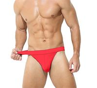 Hombres String Bale Hombres Ropa Interior Gay Cómodo Cuerdas Masculinas Calzoncillos Eróticos Transpirables Microfibra Libertad de Movimiento para Deportes y Vida Diaria 2025, rojo, L