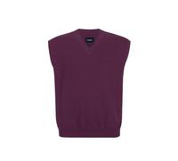Hombres Suéter Chaleco para Extra Talla: Grande Alto V Cuello Sin Mangas Tejer Algodón Pullover Púrpura 6XL