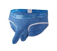 Hombres Tanga Elefante Calzoncillos Divertidos Hombres Ropa Interior Gay Hombres Ropa Interior Sexy Calzoncillos Tanga Tanga Divertido G-String Regalo 2025, azul, L