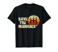 Hombres Vintage Save The Stick transmisión manual Camiseta