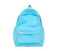 Hombres y mujeres adultos Color sólido Nylon cadena hebilla ajustable mochila estudiantil mochilas militares hombres, azul, Einheitsgröße, Mochilas sling