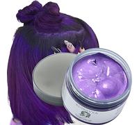 Hombres y Mujeres Cera Color Pelo Cera de Colores Para el PeloCera de Peinado Mate Coloración Temporal Cabello Barro Purple