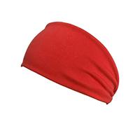 Hombres y mujeres verano moda al aire libre ocio deporte elástico cinta de pelo monocolor diadema senderismo mujer verano (rojo, talla única)