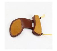 Hombro para violín Piel de oveja Hombro para compañero musical Mentonera de cuero acolchado accesorios violín (Color : Black Single Chin Cu1/8 1/16)