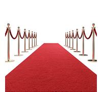 HOMBYS Alfombra roja extra gruesa de 450 g/m² para fiestas y eventos, alfombra de fieltro resistente para pasillos, propuesta de graduación y decoraciones de ceremonia de boda, Oscar de Hollywood para