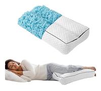 HOMBYS Almohada de Rodilla de Espuma viscoelástica triturada para Dormir de Lado, Almohada de 6.5 Pulgadas de Altura Entre Las piernas para Alinear la Columna Vertebral y aliviar la presión de