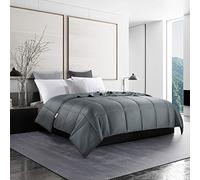 HOMBYS Edredón de enfriamiento de bambú (King, Gris)