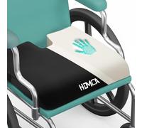 HOMCA Cojín Antiescaras para Silla de Ruedas, Cojin Coxis de Espuma Memoria, Cojin Asiento para Oficina, Coche, Sofa, Hogar, Alivia Presiones de Piernas, Relajación y Confort, 40x45x7,5cm