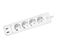 Homcloud Regleta Wi-Fi 16A 4 Schuko + 2USB Control Power SP. Schuko