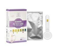 Homcocie Tiras Reactivas pH Femenino, 5 tiras empaquetadas con un mango seguro, pH 4,0-8,0, alta precisión con capacidad interferencia anti-VC, equilibrio exacto de ácidos y bases