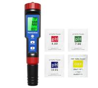 Homcoice Medidor pH Cloro Piscina 7 en 1, Tester Cloro Libre (FAC) | Salinidad ORP TDS EC Temp Meter Profesional con función ATC para piscinas, agua potable, acuario, hidroponía