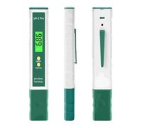 Homcoice Medidor pH con Temperatura y Función de Tira Reactiva Tornasol, Test Temperatura pH 0.01 de alta precisión, Medidor Valor pH con función ATC para piscina, hidroponía, acuario, piscinas
