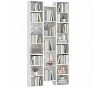 HOMCOM 21 Cubos estantería Alta Independiente 181x89,5 cm Blanco